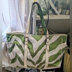Coach • Patchwork Zebra Large Gallery Tote READ
